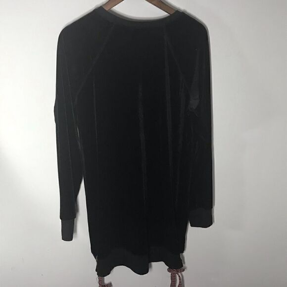 Hem & Thread Black Velvet Tunic Dress - Picture 4 of 4